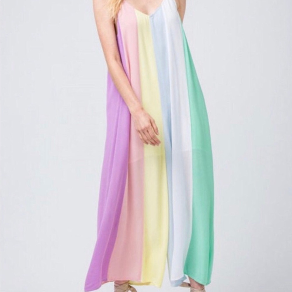 NWT Rainbow Jumpsuit (COLOR BRIGHTER THAN PHOTO)